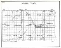 Jerauld County, Marlar, Harmony, Chery, Dale, Alpena, Crow, Pleasant, Media, Wessington Springs, South Dakota State Atlas 1930c